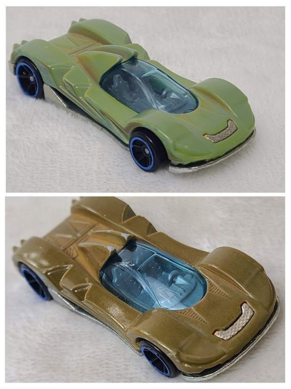 Hot Wheels Teegray Color Reveal 2021 Olive Drab Green Diecast Car Changing